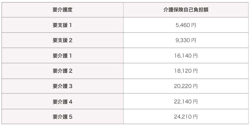 介護付き有料老人ホームの介護サービス費（月額）