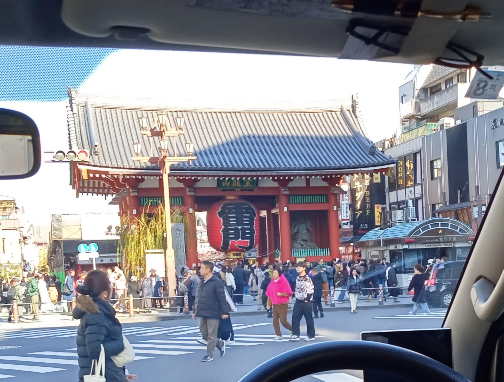 浅草方面にドライブ