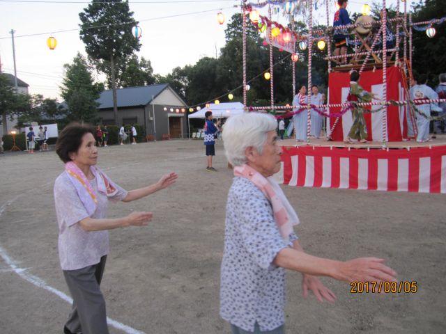 8月5日　花本町の盆踊りに行きました