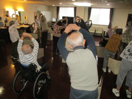 つくしの会ボランティアの皆様による「いきいき体操」