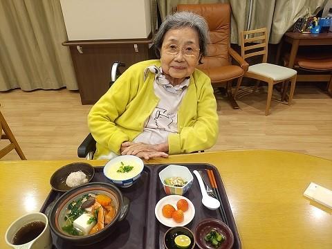 特別定食「かにすき鍋」