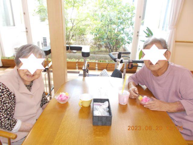 暑い夏には、かき氷?で気持ちもリフレッシュ?