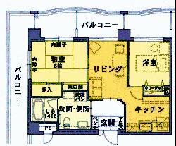 一般（自立）居室のご案内／４・５階　2ＬＤＫタイプ／４室