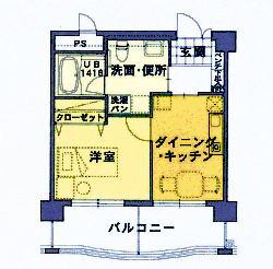 一般（自立）居室のご案内／４・５階　1ＬＤＫ／３４室