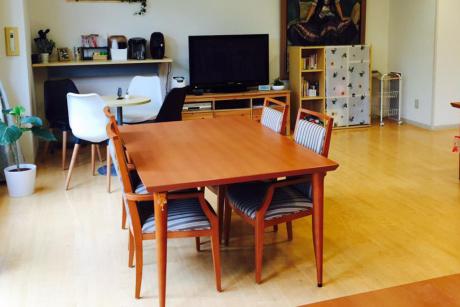 1Fリビングルーム兼食堂兼機能訓練室