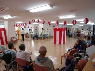 [施設の日常・イベント]夏に行われる盆踊り大会