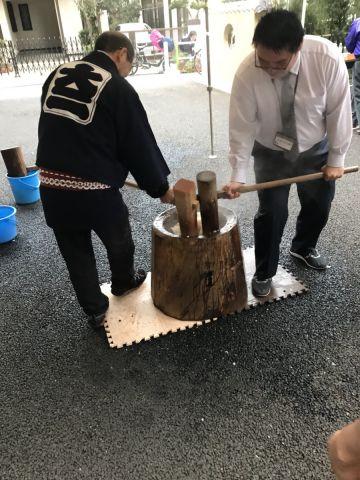 お餅つきイベント