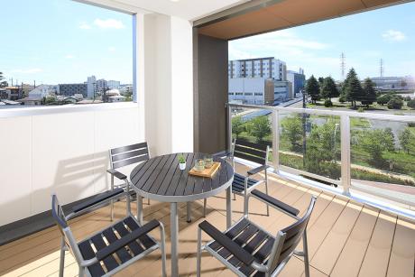 3階ウッドデッキ