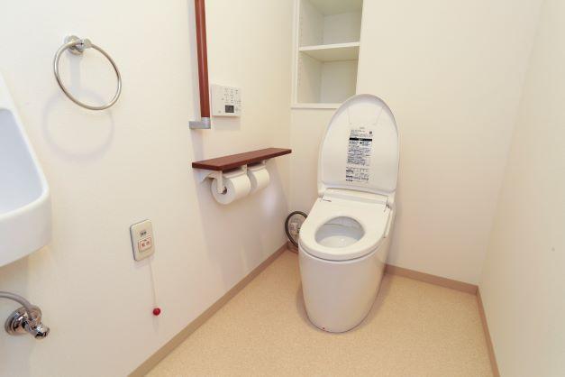 居室のトイレが安心使用になっています
