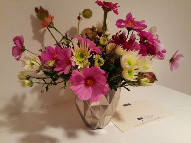 エレガリオ神戸からのサプライズのお花?