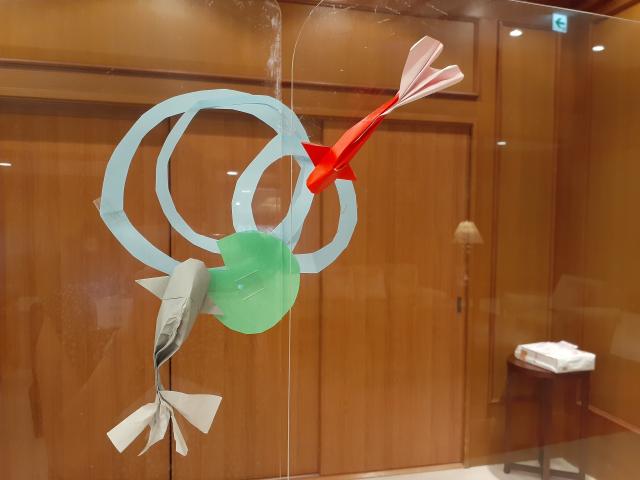 折り紙で作るフロント装飾～力作をご覧ください