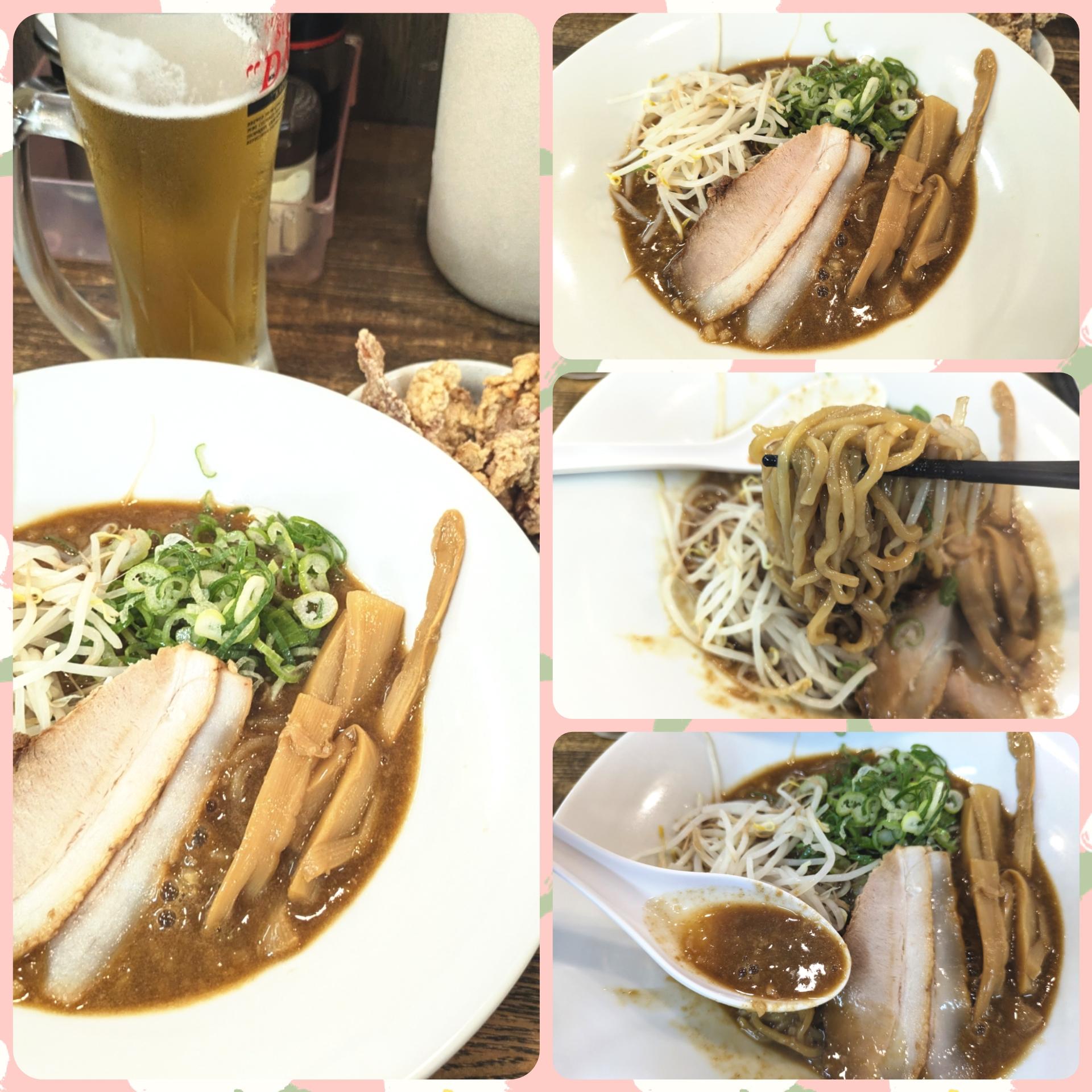 「超濃厚どろラーメン+唐揚げライスセット」「ラーメン豚の助」さん🍜