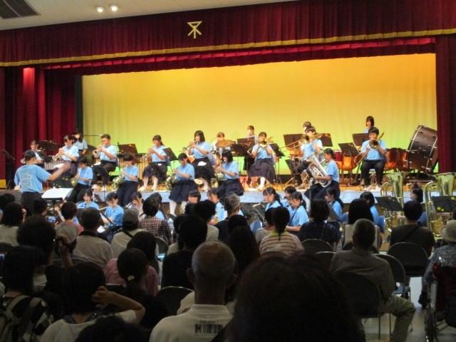 吹奏楽部の演奏を鑑賞いたしました