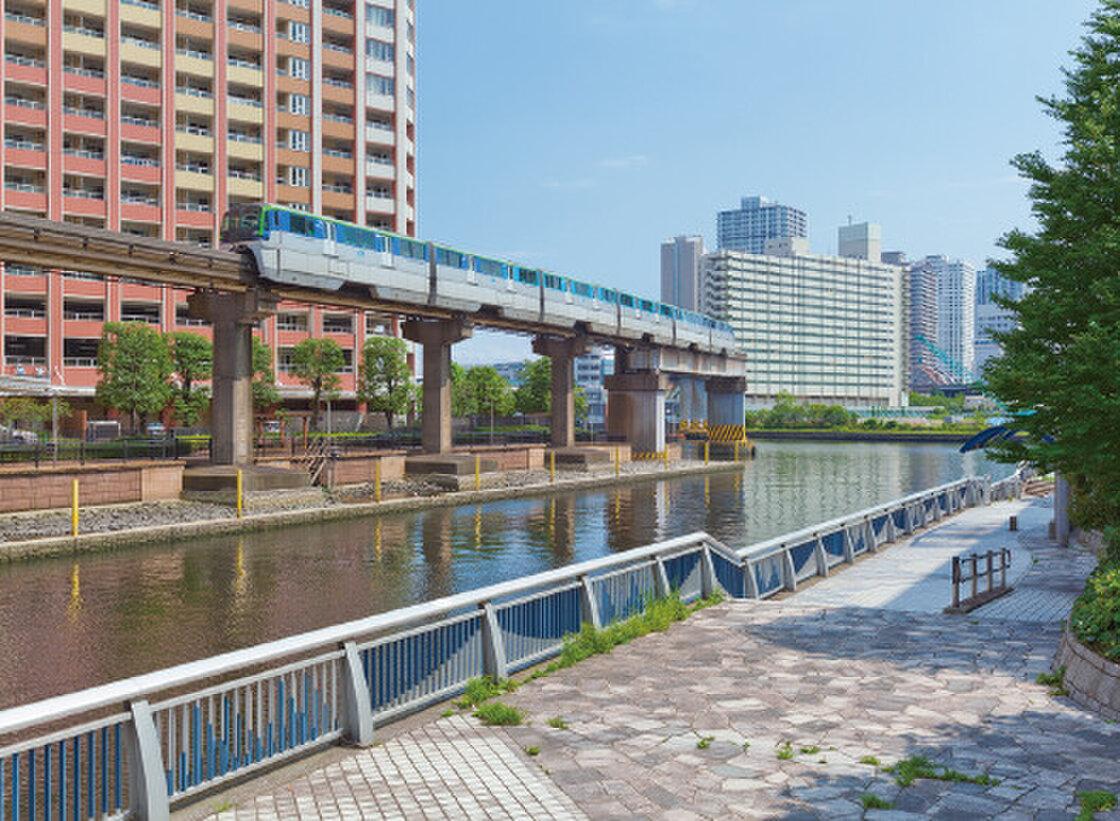 芝浦運河沿緑地(徒歩3分(約180m))