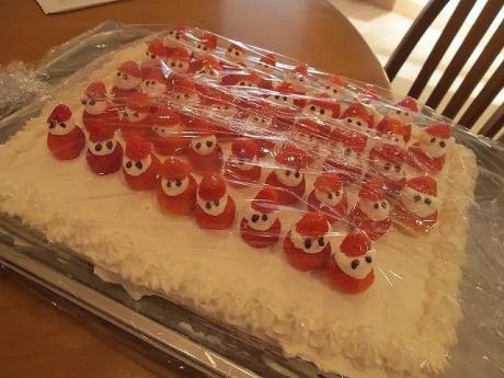クリスマス会の手作りケーキ