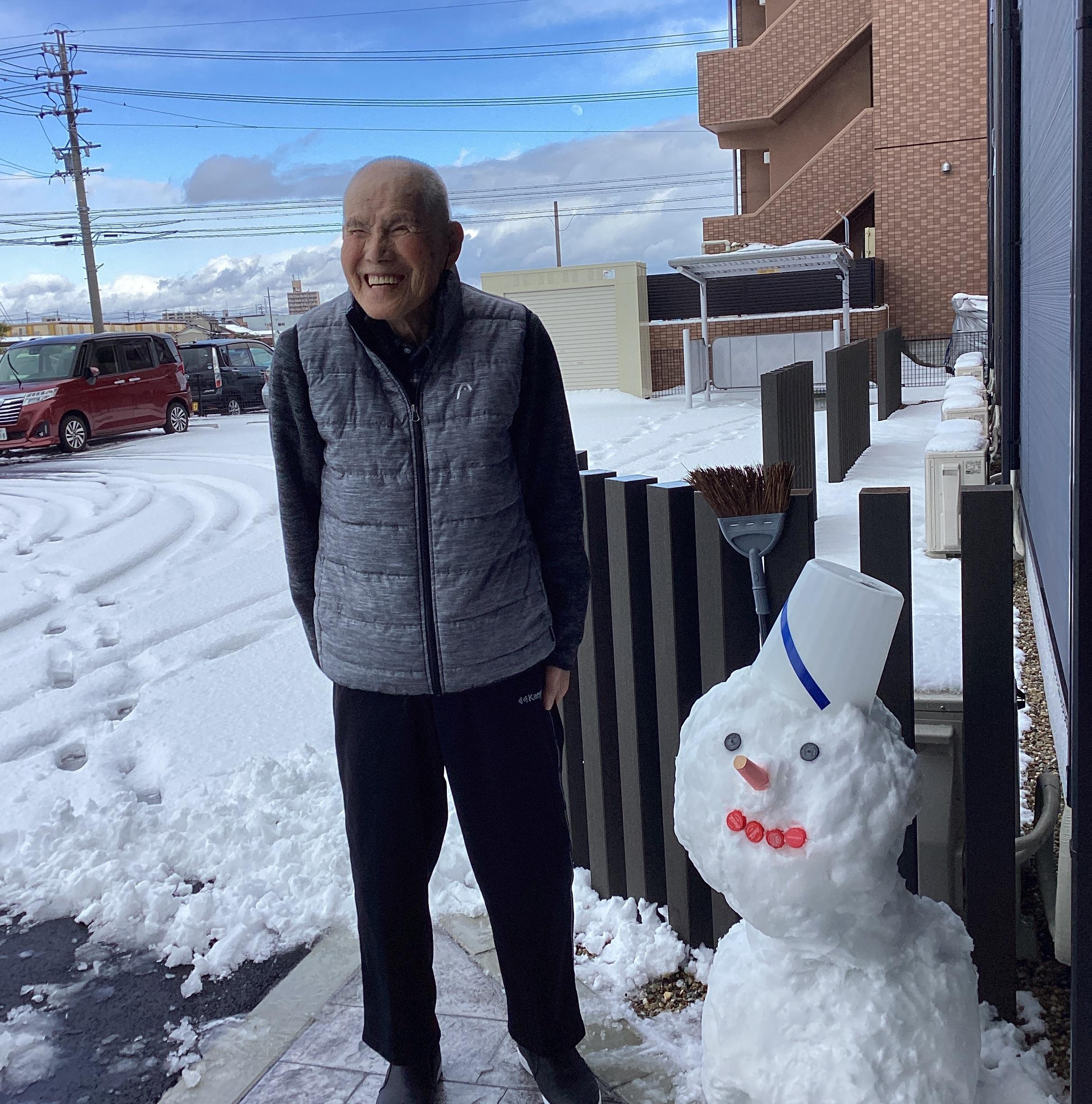雪が積もりました☃️❄️