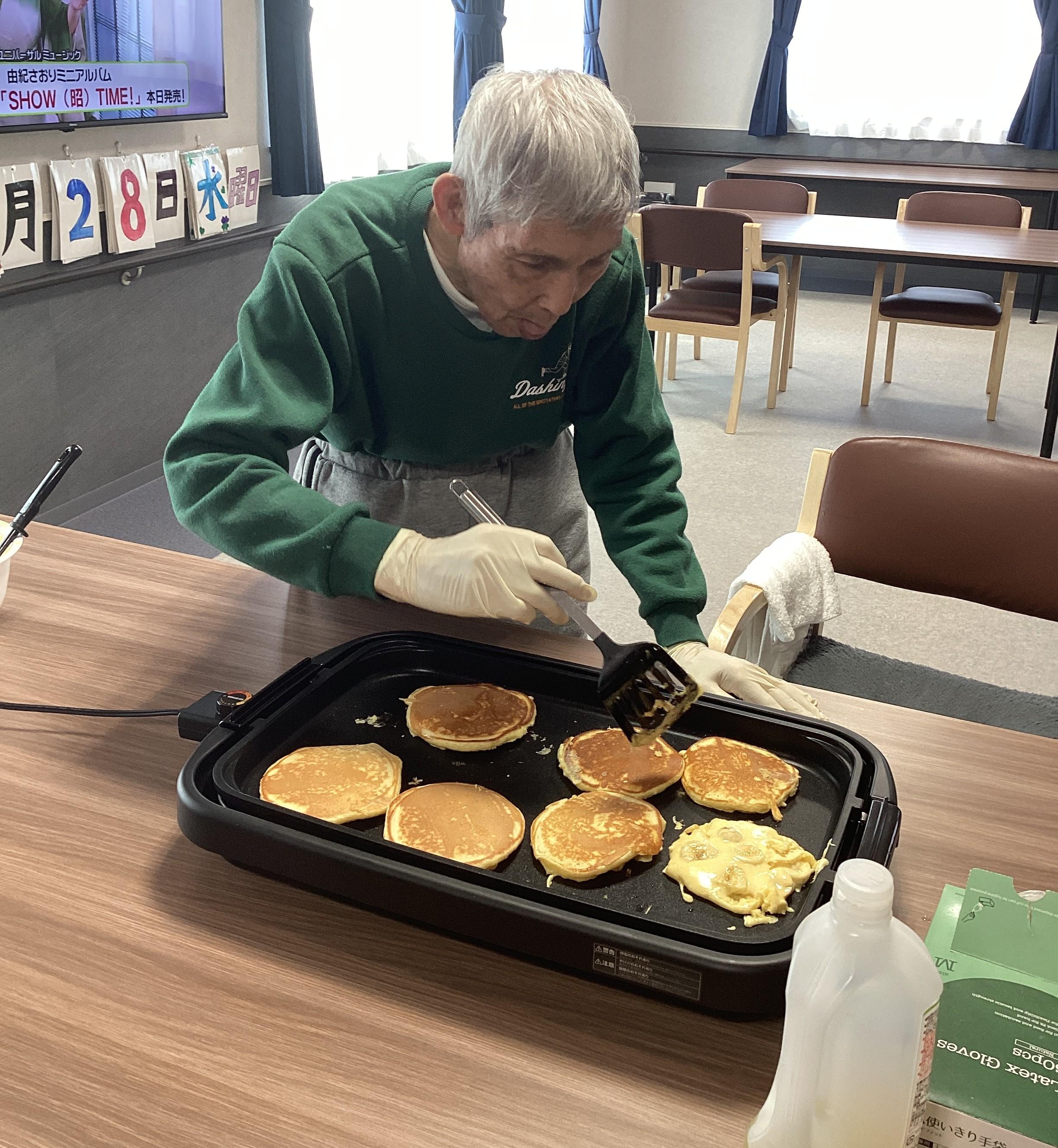 バナナパンケーキを作りました🍌🥞