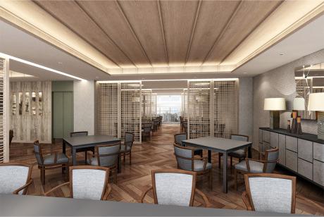 9Fダイニングブース席(完成予想CG)